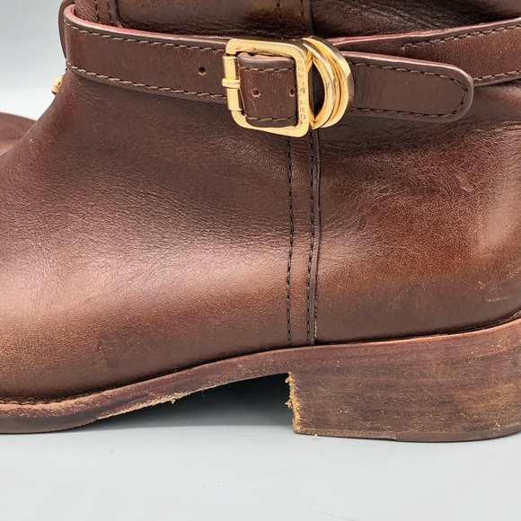 TORY BURCH Marlene Almond Leather Riding Boot - Picture 6 of 12